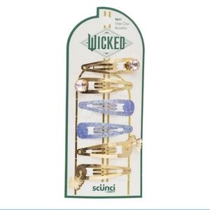 Scunci Wicked Glinda 6Pcs Hair Snap Clip Set